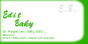 edit baky business card